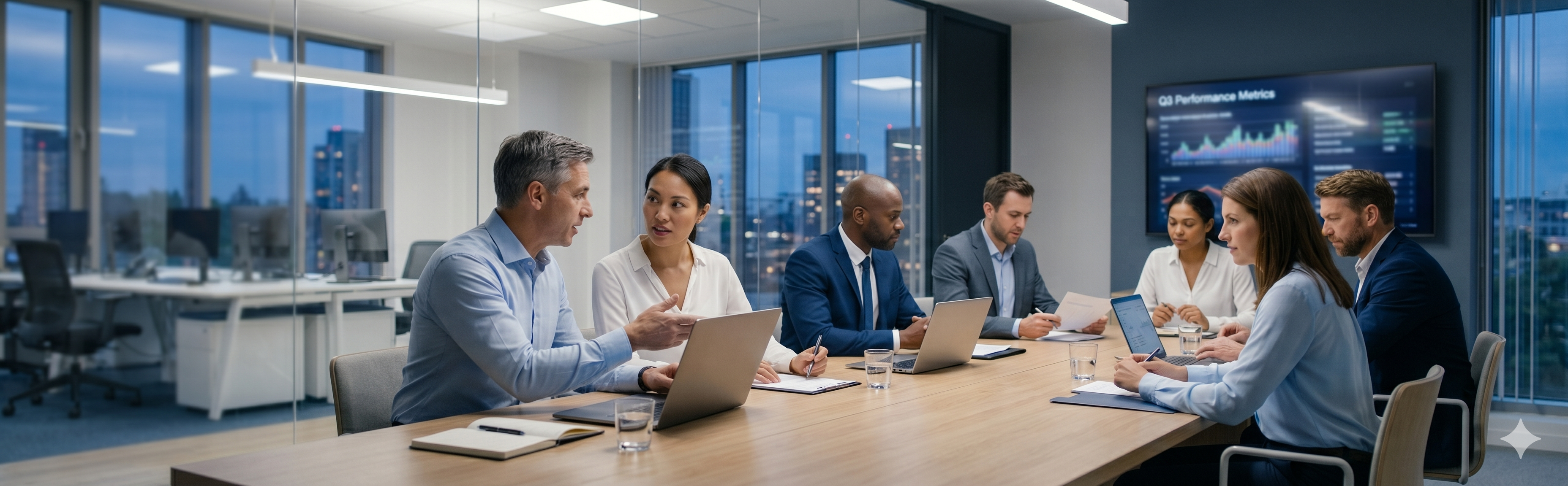 Professional team meeting
